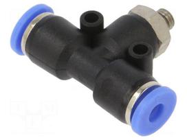 Push-in fitting | T-tap splitter | -0.95÷15bar | Thread: M5 | 0÷60°C