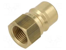 Quick connection coupling | max.160bar | G 1/2" | brass | -20÷110°C