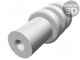 Gasket for wire | MCP 1.5K,Micro-Timer II | red | Øcable: 1.2÷1.6mm