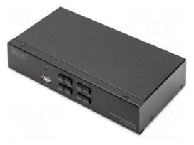 KVM switch | 4K,UHD 2160p | black | USB 2.0