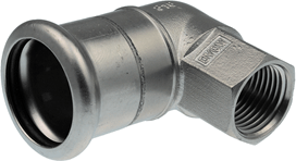 Press female Elbow,KAN-therm Inox 22x½"