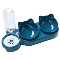 Kitas produktas iLike  Pet Cat & Dog Feeding Station 40x22cm with Automatic 500ml Water Dispenser+  2 Bowls