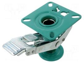 Brake | Ø: 100mm | 2000kg | stainless steel | Base dim: 120x120mm