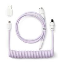Keychron Coiled Type-C Cable, Light Purple