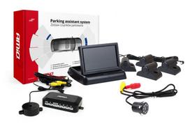 Automobilių ir motociklų prekės, elektronika, navigacija, CB radijas // Parkavimo jutiklių sistemos | Centrinio užrakto sistema | Automobilių signalizacijos // Zestaw czujników parkowania tft02 4,3" z kamerą hd-307-ir 4 sensory czarne truck
