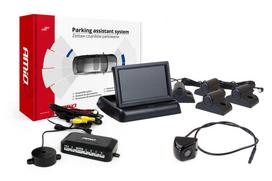 Automobilių ir motociklų prekės, elektronika, navigacija, CB radijas // Parkavimo jutiklių sistemos | Centrinio užrakto sistema | Automobilių signalizacijos // Zestaw czujników parkowania tft02 4,3" z kamerą hd-310 4 sensory czarne truck