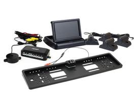 Automobilių ir motociklų prekės, elektronika, navigacija, CB radijas // Parkavimo jutiklių sistemos | Centrinio užrakto sistema | Automobilių signalizacijos // Zestaw czujników parkowania tft02 4,3" z kamerą hd-402-led 4 sensory czarne truck