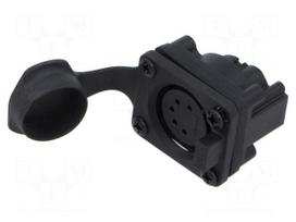 Connector: XLR | socket | female | AXS | 7.5A | 133V | PIN: 5 | IP65