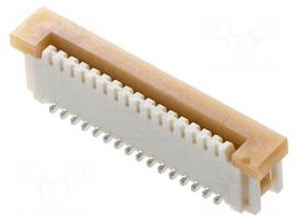 Connector: FFC/FPC | SMT | 125V | 1A | Easy-On | PIN: 14 | Mat: polyamide