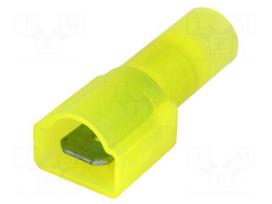 Terminal: flat | 6.35mm | 0.8mm | male | 3.3÷5mm2 | crimped | insulated