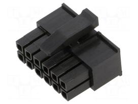 Connector: wire-board | plug | female | PIN: 12 | Micro MATE-N-LOK | 5A