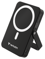 Powerbank Verbatim Charge N Go 10000mAh   Magnetic Wireless Charge Black With Stand