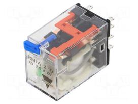 Relay: electromagnetic | DPDT | Ucoil: 24VDC | Icontacts max: 10A
