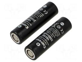 Re-battery: Li-Ion | 18650,MR18650 | 3.7V | 2500mAh | Ø18.5x66.5mm