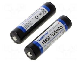 Re-battery: Li-Ion | 18650,MR18650 | 3.7V | 3120mAh | Ø18.8x69mm | 15A