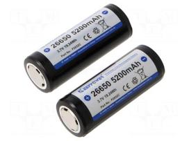 Re-battery: Li-Ion | 3.7V | 5100mAh | 10A | 2pcs.