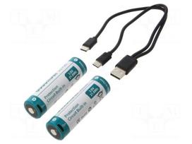 Re-battery: Li-Ion | 21700 | 3.6V | 6000mAh | Ø76.8x21.8mm | 10A | 2pcs.