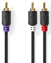 Cable Nedis 1x RCA - 2x RCA Subwoofer 3m