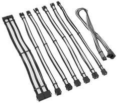 PSU cable extenders Kolink Core Pro Braided Cable Extension Kit 12V-2x6 Type 1 - Jet Black/ White