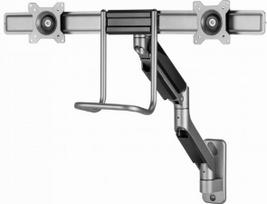Monitora stiprinājums Gembird Desk Mounted Adjustable Wall 2-display Mounting Arm