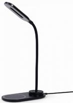 Table lamp Gembird Desk Lamp with Wireless Charger Black