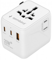 Adapter gembird universal travel adapter 20W