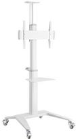 Monitor mount Gembird Aluminum TV Floor Stand  with Caster Wheels White