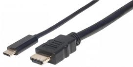 Cable Brackton USB Type-C Male - HDMI Male 4K 1.8m