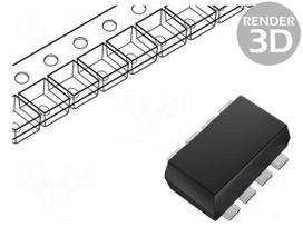 PMIC | DC/DC converter | Uin: 1.6÷5.5V | 1.2÷5.3VDC | 3A | SOT5X3-8 | SMD