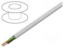 Wire | H05VV-F | 3G1.5mm2 | stranded | Cu | PVC | white | 300V,500V