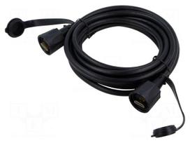 Cable | HDMI plug,both sides | PVC | HDMI 1.4 | 4m | black | IP67