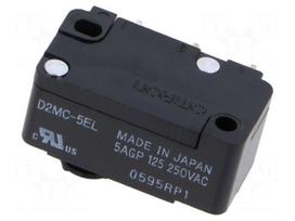 Microswitch SNAP ACTION | 5A/250VAC | without lever | SPDT | ON-(ON)