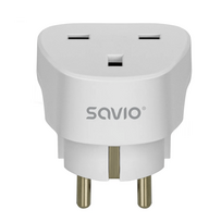 Power adapter SAVIO Travel adapter UK socket - EU plug