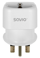 Power adapter SAVIO Travel adapter EU socket – UK plug