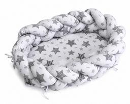 Kūdikio lizdelis - apsaugėlė  2 in 1 "Galaxy grey" pilkos spalvos