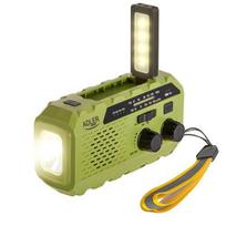 Garso ir HiFi sistemos // Kiti garso įrenginiai // AD 1197 Green Radio solarne z korbką ręczną