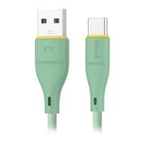 Įrankiai ir matavimo prietaisai // Įrankių, priedų naujienos // Kabel USB-A - USB-C Miccell VQ-D06, 2,4A, 1m, zielony