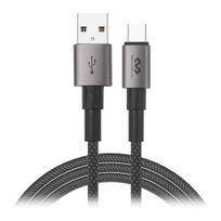 Įrankiai ir matavimo prietaisai // Įrankių, priedų naujienos // Kabel USB-A - USB-C Miccell VQ-D34, 2,4A, 1,2m, czarny
