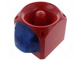 Signaller: lighting-sound | 10÷60VDC | siren,flashing light | LED