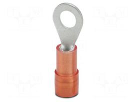 Tip: ring | M4 | 1.5mm2 | red | Type: insulated | Mat: PA | UL94V-2