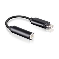 Forever Adapter Lightning to 3.5mm Audio Headphone Jack Adapter (A1749 / MMX62ZM/A Analog) 10cm Black