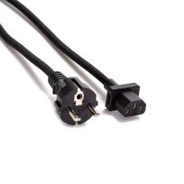 OEM Maitinimo laidas IEC C13 EU kištukas juodas EU-C13-F