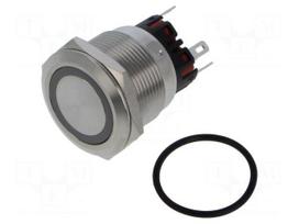 Switch: vandal resistant | Pos: 2 | SPDT | 5A/250VAC | IP65 | ON-(ON)