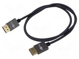 Cable | DisplayPort plug,both sides | PVC | 1m | black-grey | Core: Cu