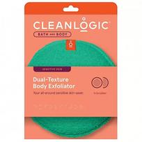 Cleanlogic Bath & Body Sensitive Skin Dual-Texture Body Exfoliator Kūno šveitimo kempinė, Emerald