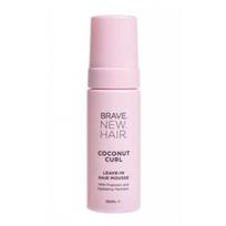 Brave New Hair Coconut Curl Leave-in Hair Mousse Plaukų putos garbanotiems plaukams, 150ml