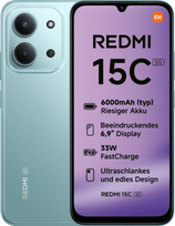 Xiaomi Redmi 15C 5G 4GB/128GB Dual-SIM Smartphone mint green