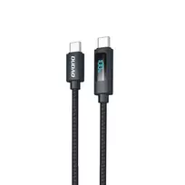 Dudao L7C USB-C to USB-C 100W Cable with LED Display, 1m - Black