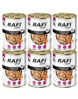 RAFI Classic Kalakutiena ir morkos padaže – 6 vnt. po 1240 g drėgnas maistas visų veislių šunims