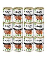 RAFI Classic Elniena ir morkos padaže – 12 vnt. po 1240 g drėgnas maistas visų veislių šunims